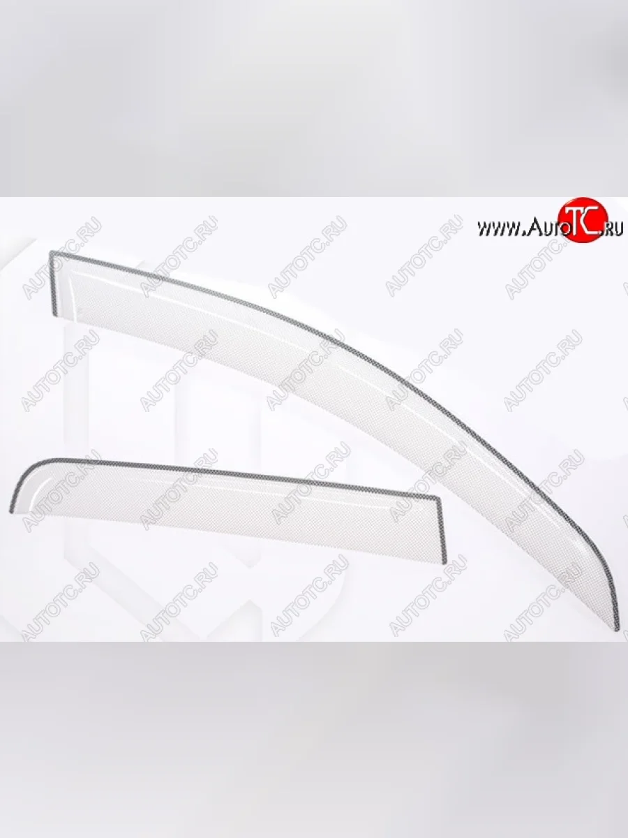 Дефлектора окон CA-Plastik  Лада ВАЗ 2114 (2001-2014) (Шелкография белая)  в Керчи Республика Крым
