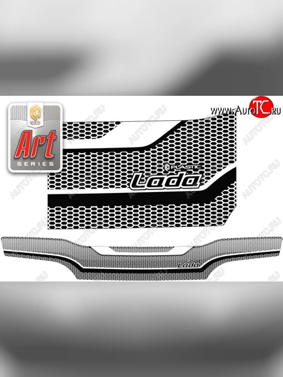 Дефлектор капота CA-Plastik Лада ВАЗ 2113 (2004-2013) (Серия Art графит)  в Самаре Самарской области