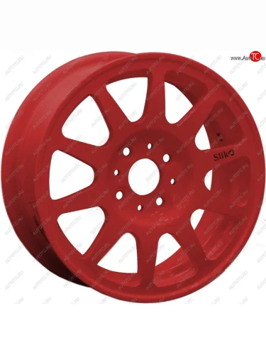 Кованый диск Slik Classik 5.5x14 (красный) Seat Toledo Mk1 седан (1991-1999) 4x100.0xDIA57.1xET38.0