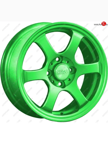 Кованый диск Slik Classik 5.5x14 (ярко-зелёный) Seat Toledo Mk1 седан (1991-1999) 4x100.0xDIA57.1xET38.0