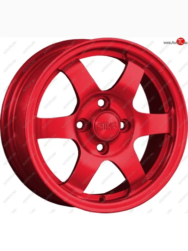 Кованый диск Slik Classik 6x14 (Красный) Ford Taurus 1 универсал (1985-1991) 5x108.0xDIA63.4xET42.0