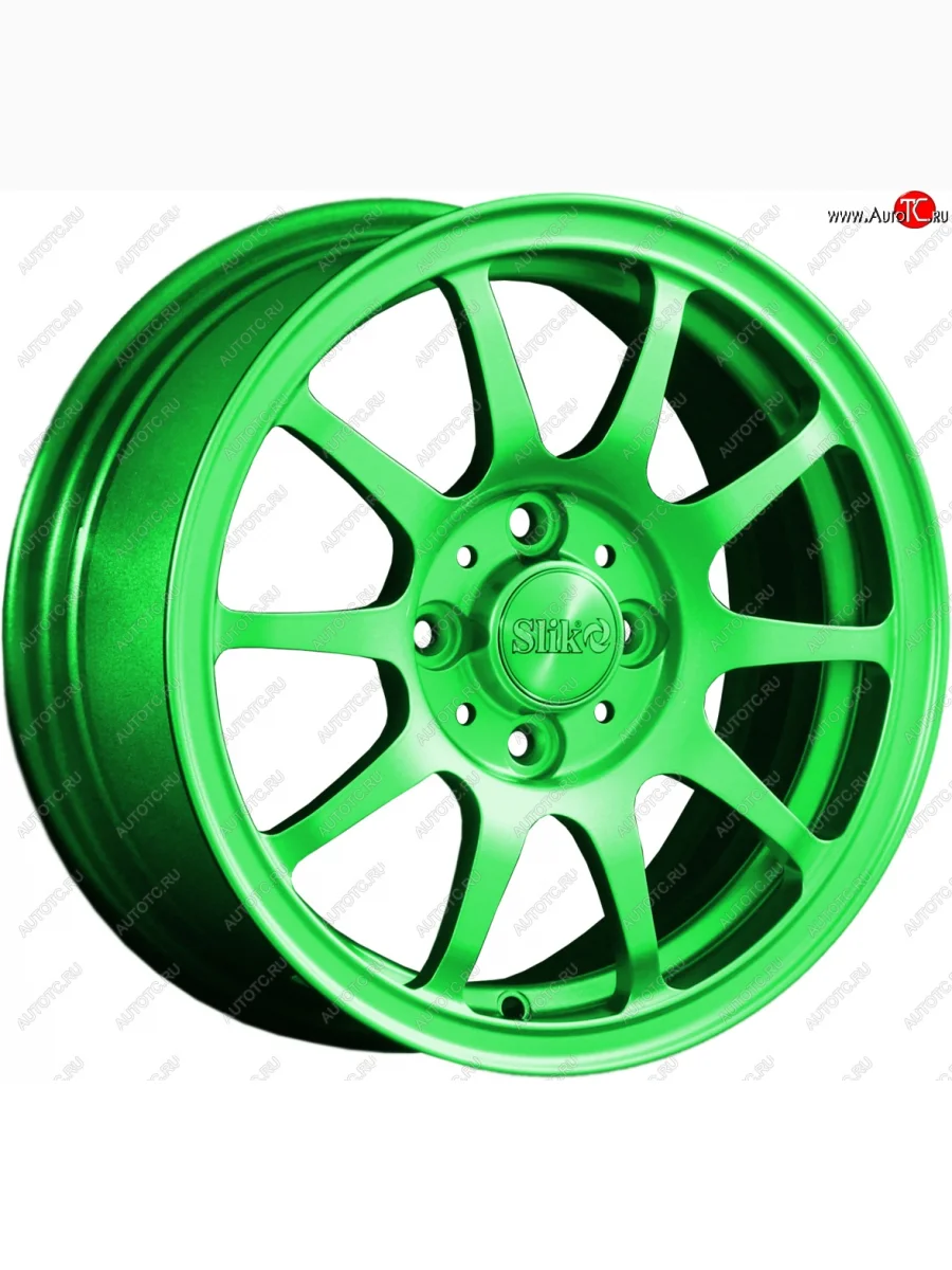 Кованый диск Slik Classik 6x14 (RAL 6038 ярко зеленый)   (Цвет: RAL 6038 ярко зеленый)  в Самаре Самарской области