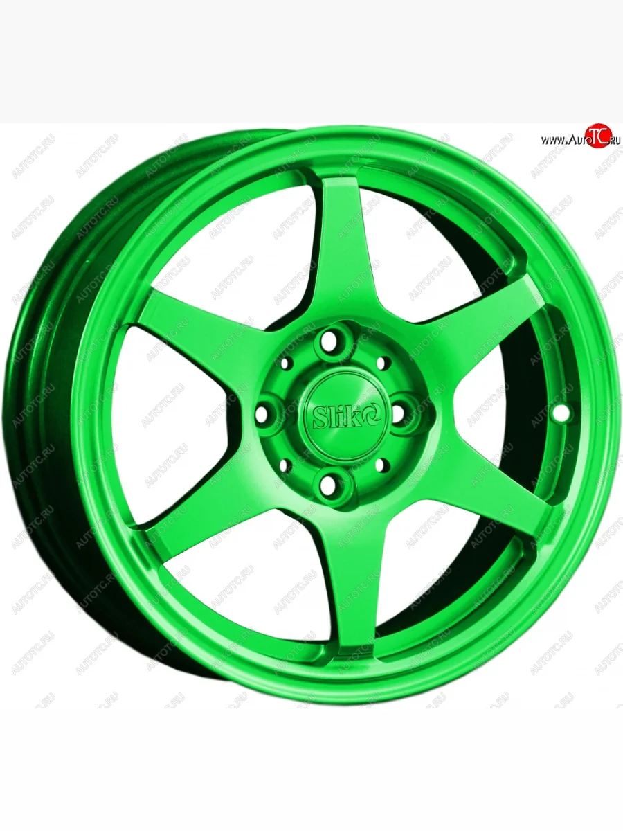 Кованый диск Slik Classik 6x14 (RAL 6038 ярко зеленый)   (Цвет: RAL 6038 ярко зеленый)  в Самаре Самарской области