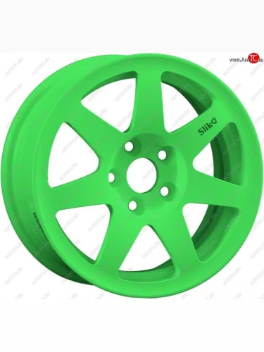 Кованый диск Slik Classik 6x14 (RAL 6038 ярко-зеленый) (Цвет: RAL 6038 ярко-зеленый) 