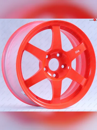 Кованый диск Slik Classik 6x14 (RAL 3026 ярко-алый) (Цвет: RAL 3026 ярко-алый) 