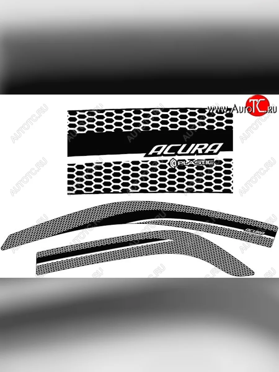 Дефлектора окон CA-Plastic  Acura MDX (2000-2003) YD1 (Серия Art черная, Без хром.молдинга)  в Керчи Республика Крым