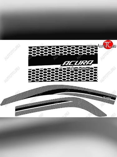 Дефлектора окон CA-Plastic (Серия Art графит) Acura MDX  YD1 (2000-2003) дорестайлинг