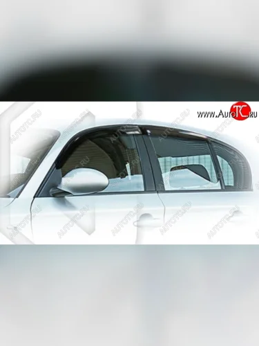 Дефлектора окон CA-Plastic (Classic полупрозрачный) BMW 1 серия  E87 (2004-2011) хэтчбэк 5 дв. дорестайлинг, хэтчбэк 5 дв. рестайлинг