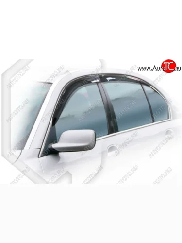 Дефлектора окон CA-Plastic (Classic полупрозрачный) BMW 7 серия  E65,E66, E67, E68 (2001-2005) дорестайлинг, седан