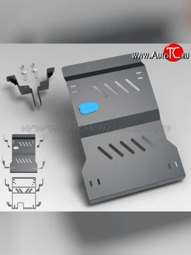 Защита картера двигателя Novline (2.0, АКПП, 3 мм) BMW X3 F25 дорестайлинг (2010-2014)