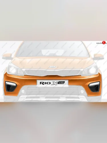 Бампер передний Оригинал (верхняя часть) KIA Rio X-line (2017-2021)