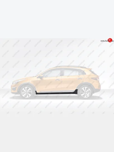 Пластиковый левый порог Оригинал KIA Rio X-line (2017-2021)