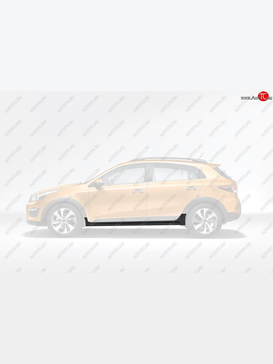 Пластиковый левый порог Оригинал KIA Rio X-line (2017-2021)  в Самаре Самарской области