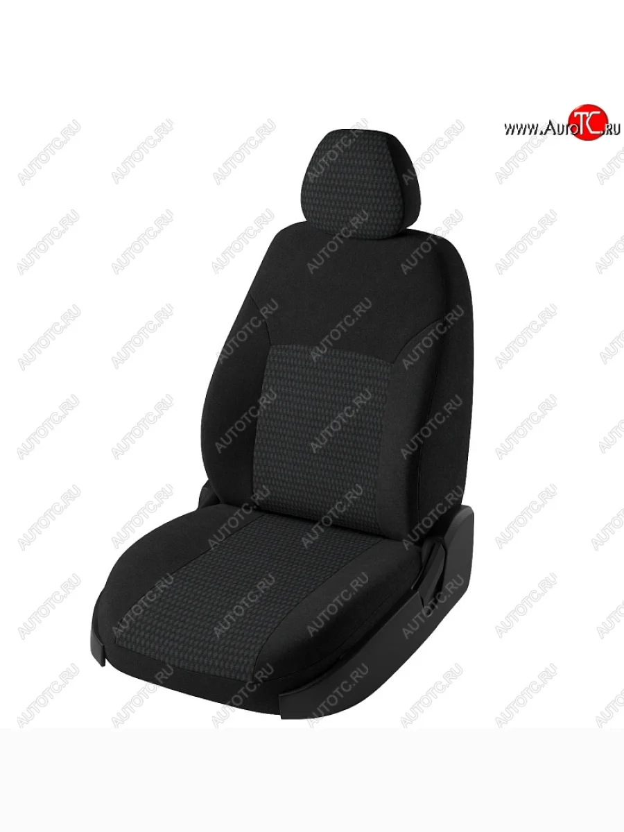 Чехлы для сидений Дублин (жаккард, раздельная спинка)  Datsun on-DO (2014-2019) (Черный, вставка Чили)  В Кинешме Ивановской области