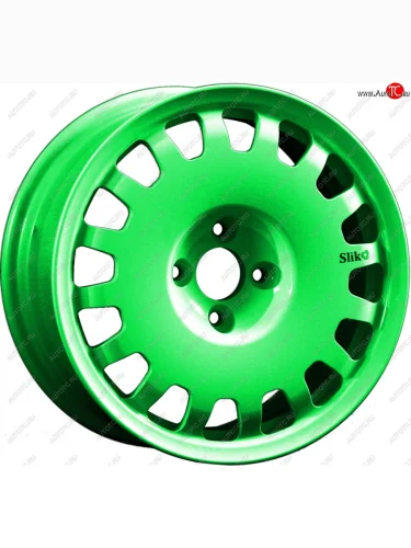 Кованый диск Slik Sport 6.5x15 (RAL 6038 ярко-зеленый) 6.5x15/4-5x98-120 D54.1-72.6 (Цвет: RAL 6038 ярко-зеленый) 