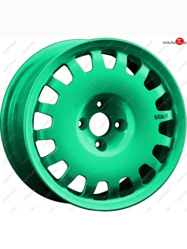 Кованый диск Slik Sport 6.5x15 (Candy изумрудно-зеленый) 6.5x15/4-5x98-120 D54.1-72.6 (Цвет: Candy изумрудно-зеленый) 