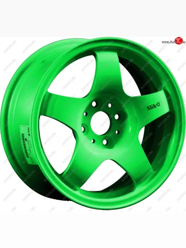 Кованый диск Slik Sport 6.5x15 (RAL 6038 ярко-зеленый) 6.5x15/4-5x98-120 D54.1-72.6 (Цвет: RAL 6038 ярко-зеленый) 