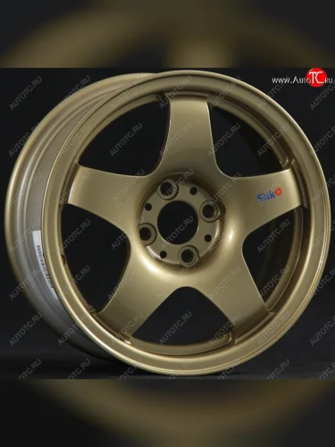 Кованый диск Slik Sport 6.5x15 (Металлик золотой) 6.5x15/4-5x98-120 D54.1-72.6 (Цвет: Металлик золотой) 