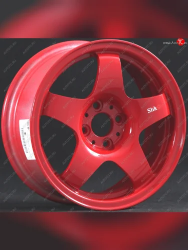 Кованый диск Slik Sport 6.5x15 (Красный) 6.5x15/4-5x98-120 D54.1-72.6 (Цвет: Красный) 