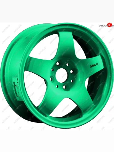 Кованый диск Slik Sport 6.5x15 (Candy изумрудно-зеленый) 6.5x15/4-5x98-120 D54.1-72.6 (Цвет: Candy изумрудно-зеленый) 