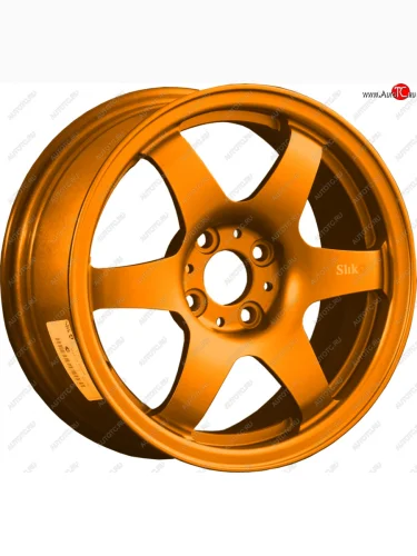 Кованый диск Slik Classik 6x15 (Candy медно-оранжевый глянцевый) 6.5x15/4-5x98-120 D54.1-72.6 (Цвет: Candy медно-оранжевый глянцевый) 