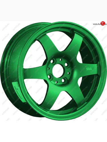 Кованый диск Slik Classik 6x15 (Зеленый) 6.5x15/4-5x98-120 D54.1-72.6 (Цвет: Зеленый) 