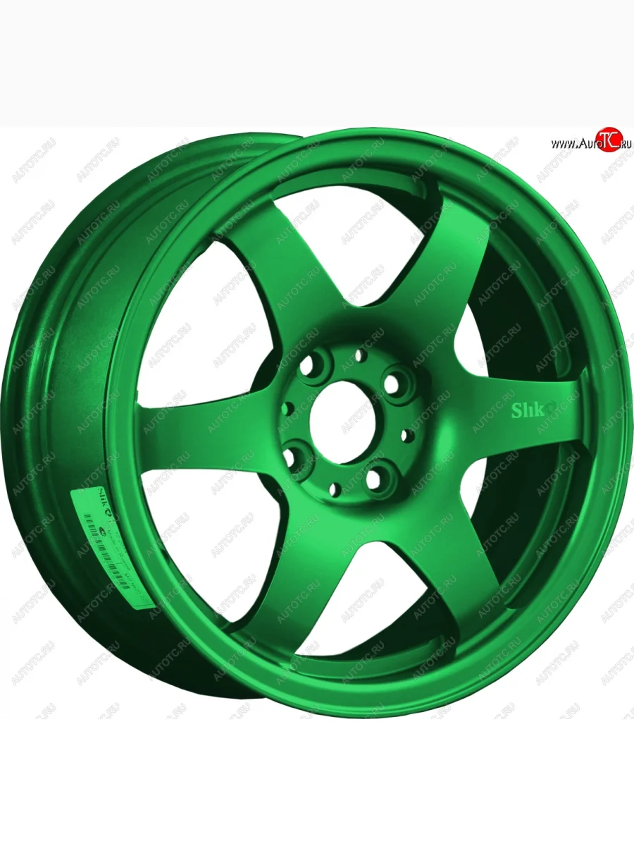 Кованый диск Slik Classik 6x15 (Зеленый) 6.5x15/4-5x98-120 D54.1-72.6   (Цвет: Зеленый)  в Самаре Самарской области