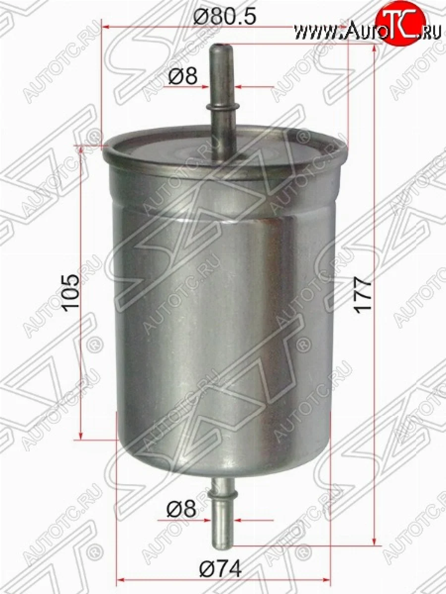 Топливный фильтр SAT  Audi A3, A4, A8, TT, Seat Leon, Toledo, Skoda Octavia, Volkswagen Bora, Golf, Jetta, Transporter, Volvo S40, S60, S80, V40, V70, XC70, XC90  в Перми Пермском крае