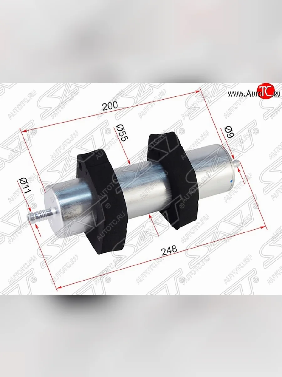 Топливный фильтр SAT (A4 / A5 2.0 / 3.0TDi 07- / A6 / A7 2.0 / 3.0 11-14 / A8 3.0 / 4.2 10- / Q5 2.0 / 3.0 08- / Q7 3.0) Audi Q7 4L дорестайлинг (2005-2009)  с доставкой в г. Пермь