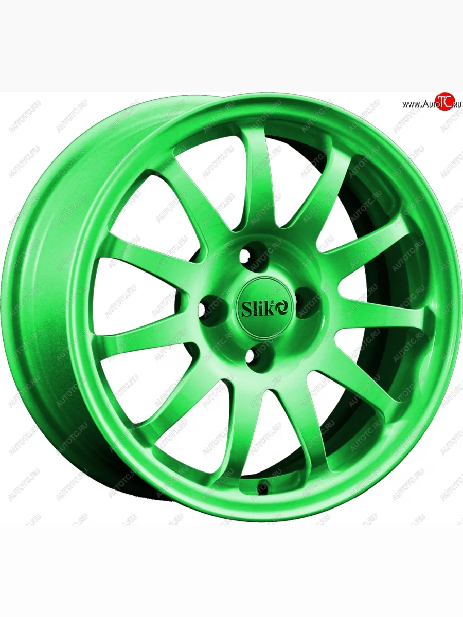 Кованый диск Slik Classik 6.5x15 (RAL 6038 ярко-зеленый)   (Цвет: RAL 6038 ярко-зеленый)  в Самаре Самарской области