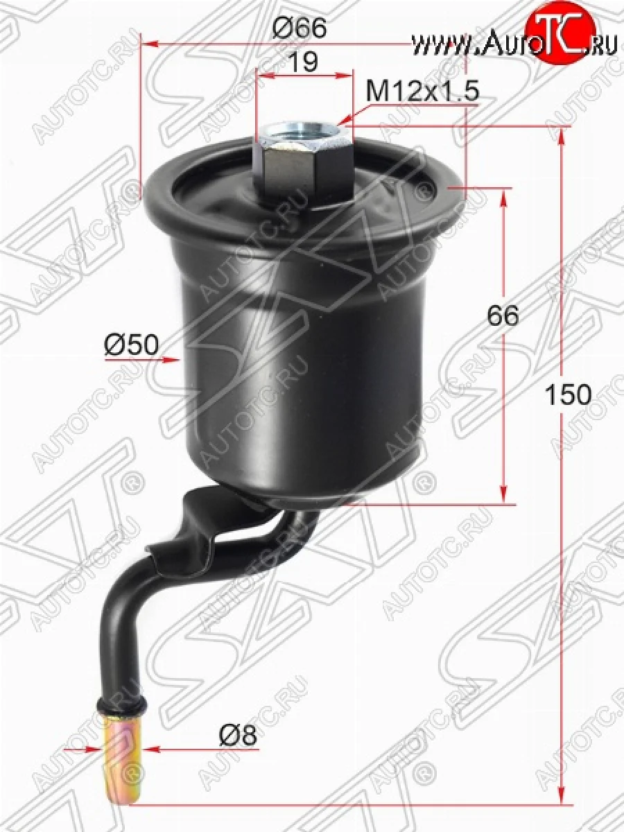 Топливный фильтр SAT  Toyota  Avensis  T220 седан, RAV4  CA20  в Перми Пермском крае