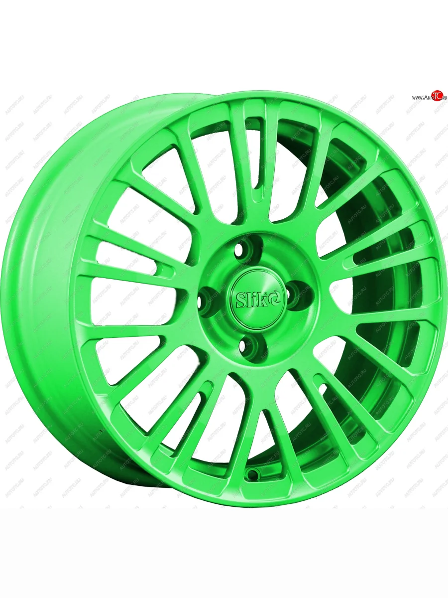 Кованый диск Slik Classik 6.5x15 (RAL 6038 ярко-зеленый)   (Цвет: RAL 6038 ярко-зеленый)  в Самаре Самарской области