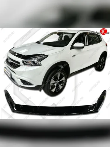 Дефлектор капота CA-Plastiс (Classic черный) Chery Tiggo 7 (2016-2020)
