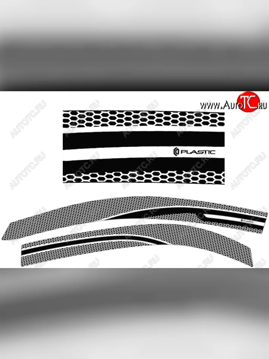 Дефлектора окон CA-Plastiс  Chevrolet Cobalt (2011-2016) (Серия Art графит, Без хром.молдинга)  в Керчи Республика Крым