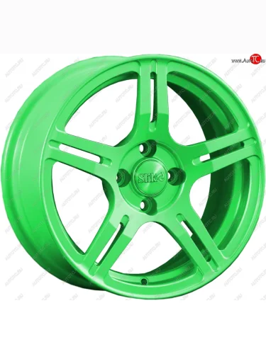 Кованый диск Slik Classik 6.5x15 (RAL 6038 ярко-зеленый) (Цвет: RAL 6038 ярко-зеленый) 