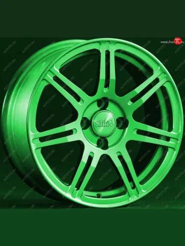 Кованый диск Slik Classik 6.5x15 (RAL 6038 ярко-зеленый) (Цвет: RAL 6038 ярко-зеленый) 