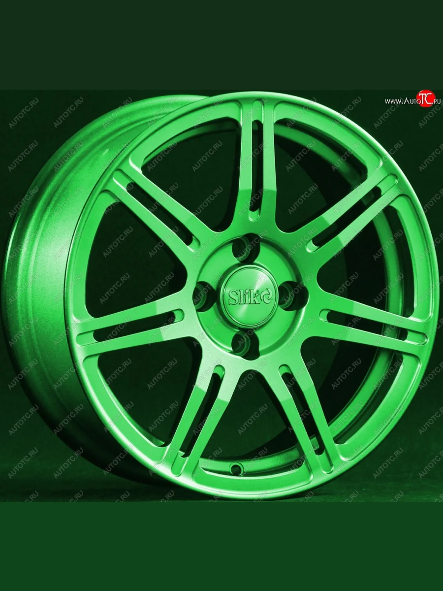 Кованый диск Slik Classik 6.5x15 (RAL 6038 ярко-зеленый)   (Цвет: RAL 6038 ярко-зеленый)  в Самаре Самарской области