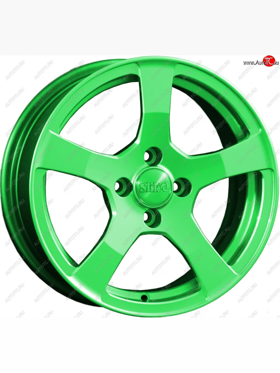 Кованый диск Slik Classik 6.5x15 (RAL 6038 ярко-зеленый)   (Цвет: RAL 6038 ярко-зеленый)  в Самаре Самарской области