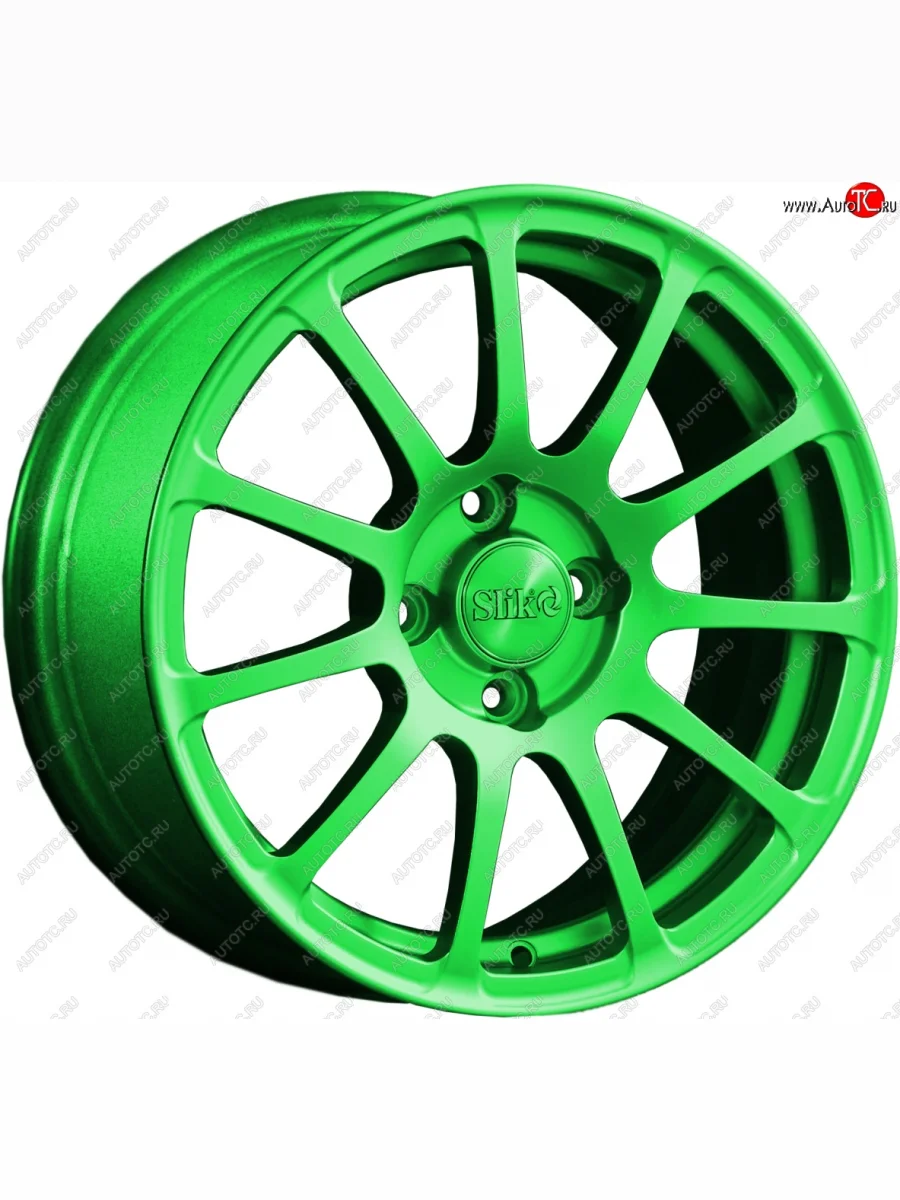Кованый диск Slik Classik 6.5x15 (RAL 6038 ярко-зеленый)   (Цвет: RAL 6038 ярко-зеленый)  в Самаре Самарской области