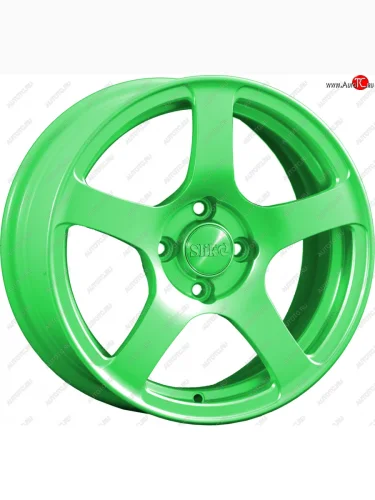 Кованый диск Slik Classik 6.5x15 (RAL 6038 ярко-зеленый) (Цвет: RAL 6038 ярко-зеленый) 