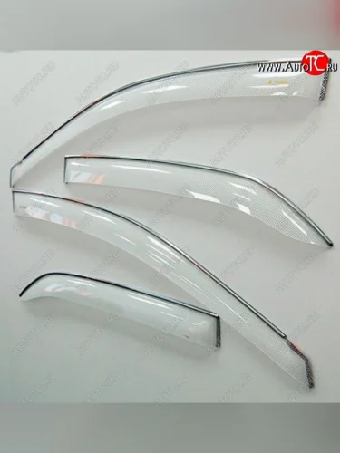 Дефлектор капота CA-Plastiс (Шелкография белая) CITROEN C-crosser (2007-2012)