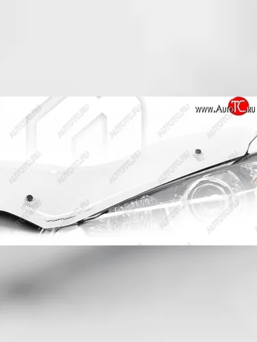 Дефлектор капота CA-Plastiс (Шелкография белая) CITROEN C4  дорестайлинг, хэтчбэк 5 дв. (2004-2008)