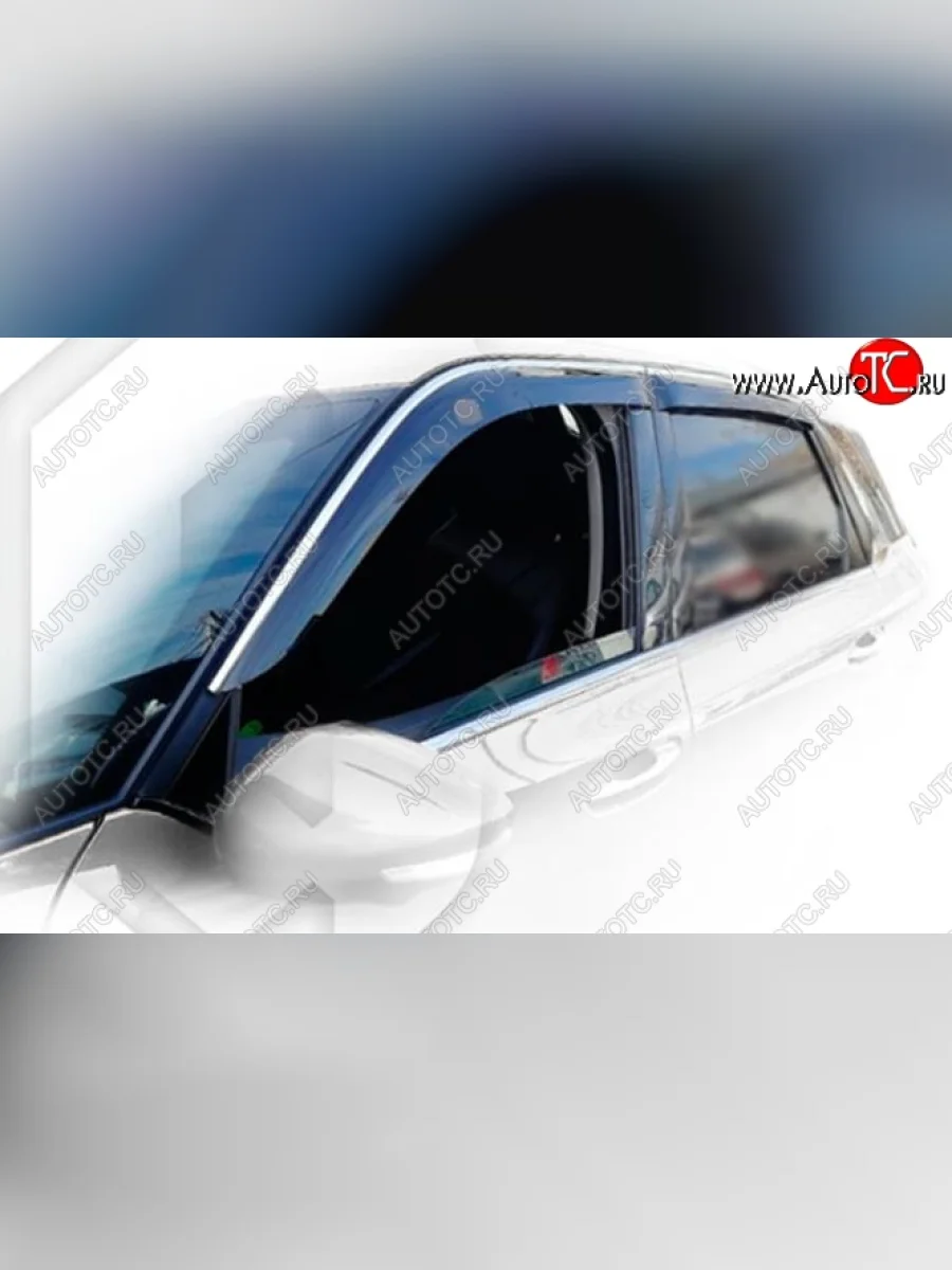 Дефлектора окон CA-Plastic CITROEN C4 picasso 3D минивэн рестайлинг (2016-2018) (Classic полупрозрачный, Без хром.молдинга)  в Керчи Республика Крым