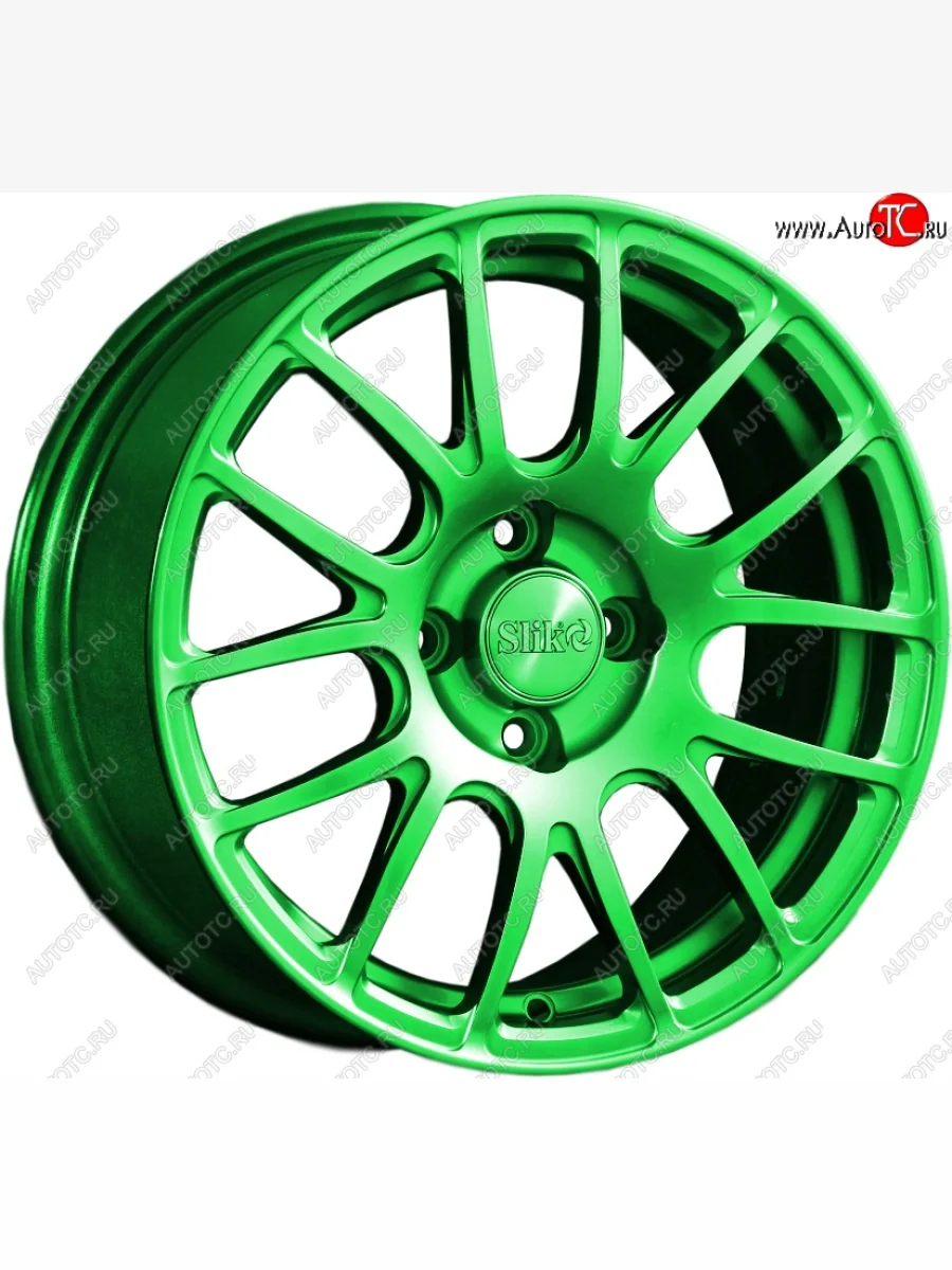 Кованый диск Slik Classik 6.5x15 (RAL 6038 ярко-зеленый)   (Цвет: RAL 6038 ярко-зеленый)  в Самаре Самарской области