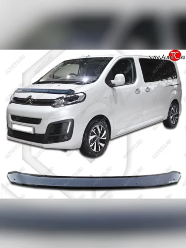Дефлектор капота CA-Plastiс (Classic черный) CITROEN Jumpy (2016-2022)