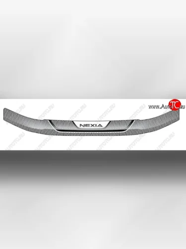 Дефлектор капота CA-Plastiс (Серия Art серебро) Daewoo Nexia дорестайлинг (1995-2008)