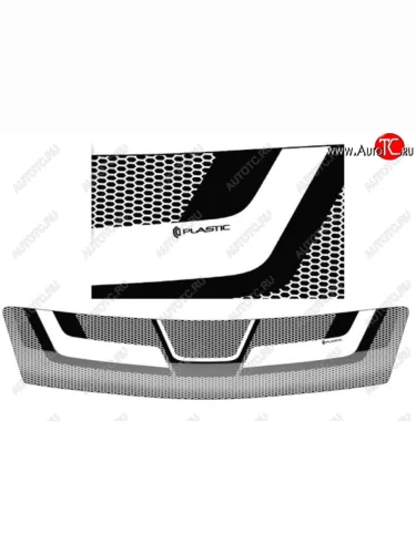 Дефлектор капота CA-Plastiс (Серия Art серебро) Daihatsu Boon M300 хэтчбэк 5 дв. рестайлинг (2006-2010)