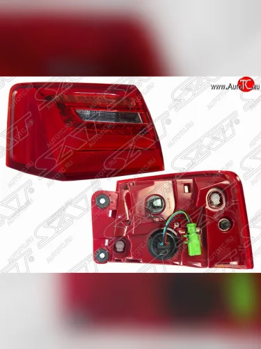 Левый фонарь (внешний/диодный) SAT (диодный) Audi A6 C7 дорестайлинг, седан (2010-2014)