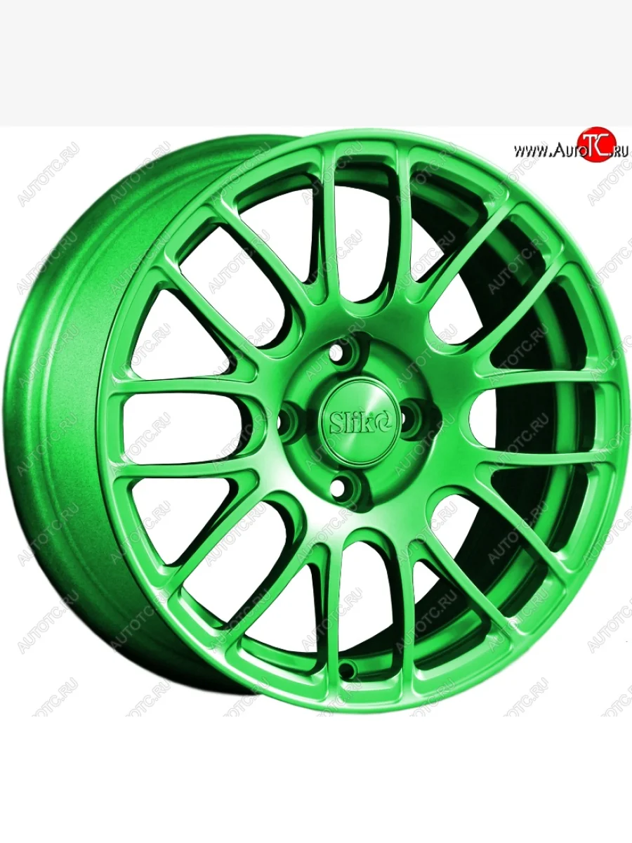 Кованый диск Slik Classik 6.5x15 (RAL 6038 ярко-зеленый)   (Цвет: RAL 6038 ярко-зеленый)  в Самаре Самарской области