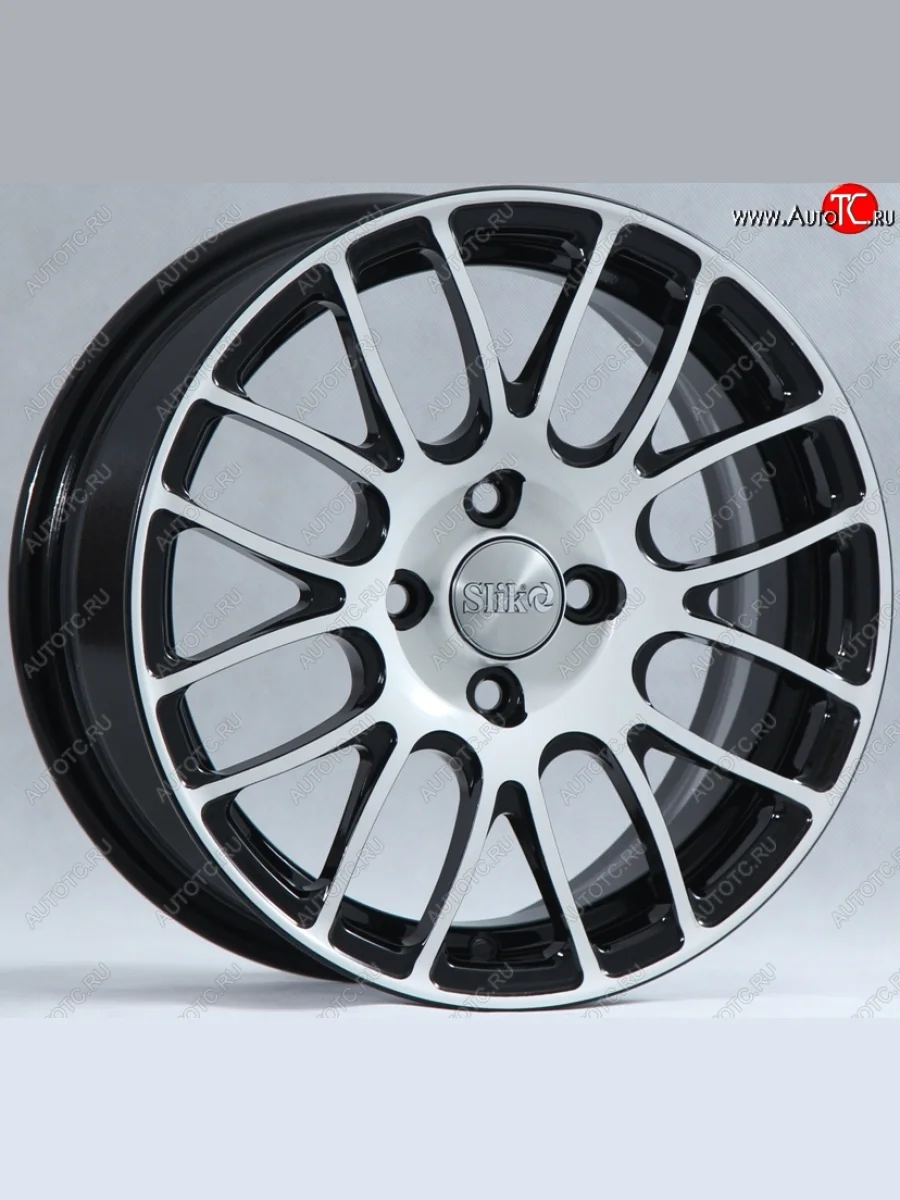 Кованый диск Slik Classik 6.5x15 (Черный глянцевый с белой лицевой поверхностью)   (Цвет: Черный глянцевый с белой лицевой поверхностью)  в Перми Пермском крае